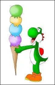 Yoshi est prêt à manger :