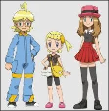 Dans la version X et Y, Sacha est accompagné d'une fille et d'un garçon qui sont frère et soeur, et d'une autre fille ; qui sont-ils ?