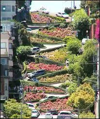 La Lombard Street à San Francisco est célèbre pour être la rue la plus [ ... ] au monde.