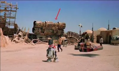 Pourquoi ce morceau de décor en forme de vaisseau est-il placé à cet endroit ?