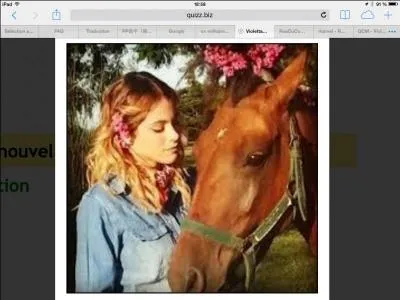 A-t-elle un animal ?