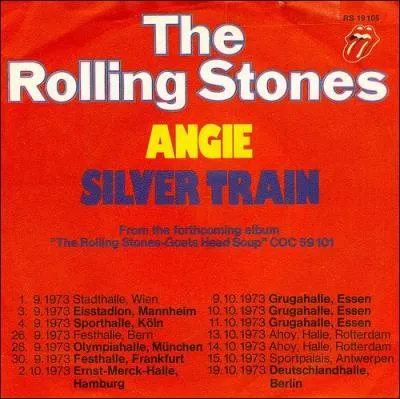 Retrouvez les paroles de "Angie" des Rolling Stones ;