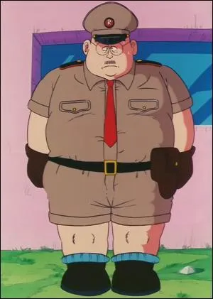 Voici le membre de cette armée chargé de diriger l'unité, chargé de se rendre à Kame House, afin de demander au "scientifique" qui s'y trouvait, de leur fabriquer un Dragon Radar aussi performant que le leur ! Quel est son grade ? Quel est son nom ?