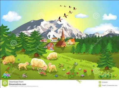 Au milieu de quoi sa fiancée l'attendait-elle tout là-haut ?