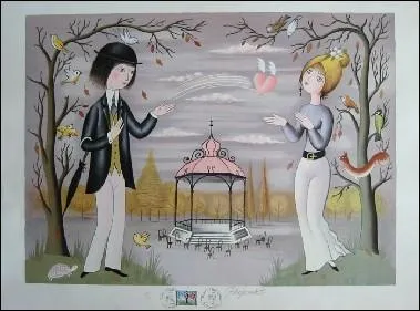 Son coeur amoureux s'est pris au piège, mais de quoi ?