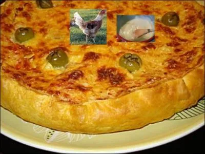 Je suis une quiche au ---------, --------- et ---------.