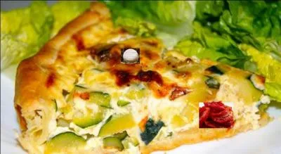 Je suis une quiche aux --------, -------- et au ---------.