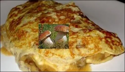 Succulente omelette aux champignons, oui, mais des [---].