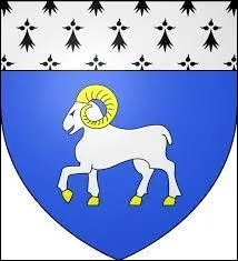 Ce blason appartient à une ville préfecture d'un département breton. Traversée par l'Odet, cette ville est ...