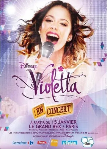 Où a-t-elle fait son concert le 15 janvier 2013-2014 ?