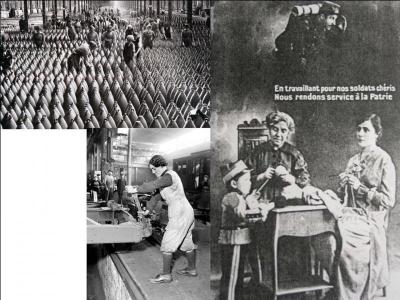 En 1917, beaucoup de grèves, de mouvements sociaux, de mutineries en France, en Allemagne en Grande-Bretagne Beaucoup sont menées par des ouvrières, des midinettes ou des munitionnettes, par exemple. Mais dans quels domaines travaillent ces personnes.