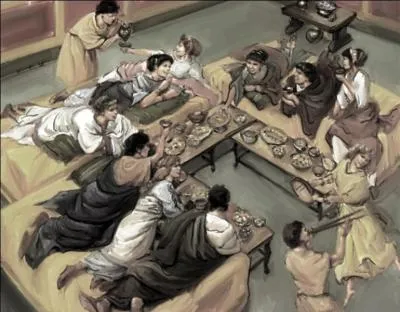 Quel est le repas qu'affectionnent particulièrement les Romains en fin de journée ?