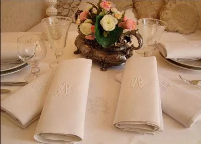 Quelles épithètes conviendraient au "linge empesé" ?