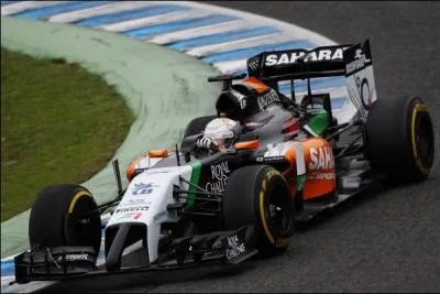 Quels étaient les deux pilotes de l'écurie Force India en 2014 ?