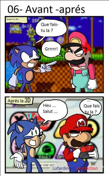 Qui est en concurrence avec Mario ?