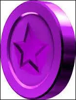 Quelle est la couleur de la comète quand il faut ramasser 100 pièces violettes dans le premier Mario galaxy ?