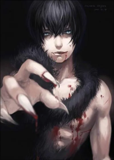 C'est alors qu'en sortant de l'hôpital. Laissant la vie de son amoureux au sort des médecins, qu'il regarda la pleine lune. D'un coup, il sentit son corps se métamorphoser en...