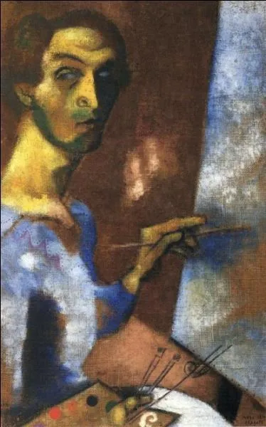 Voici encore un autoportrait au chevalet :