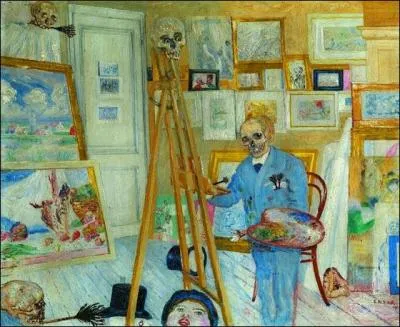 Qui a peint Le squelette au chevalet ?