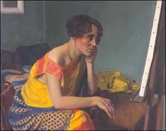 Qui a peint Femme au chevalet ?