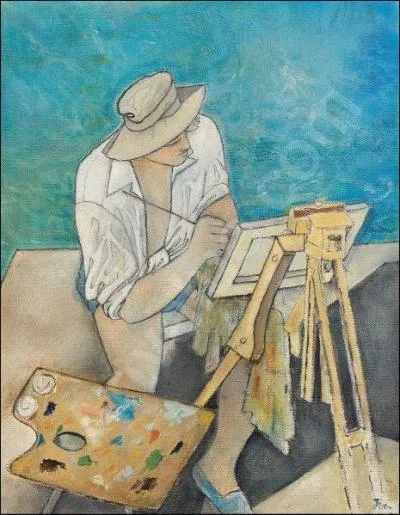 Qui a peint Jean Marais à son chevalet ?