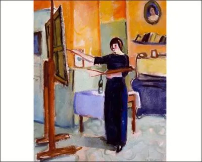 Qui a peint Emily Charmy à son chevalet ?