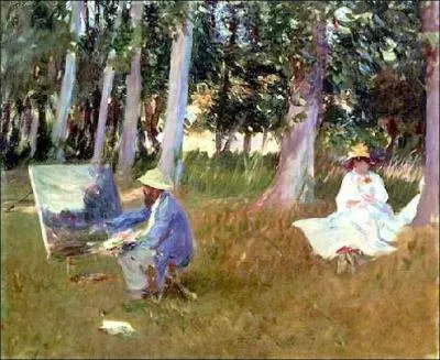 Qui a peint Claude Monet peignant à l'orée d'un bois ?