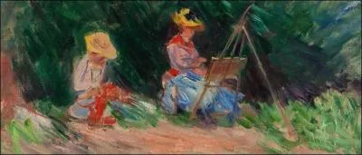 Qui a peint Blanche peignant avec sa soeur Suzanne ?