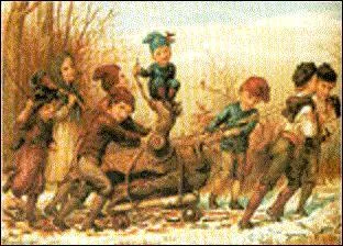 Que faisait-on autrefois, pour Noël dans le sud de la France, avec cette grosse souche que deux personnes devaient transporter jusque dans l'âtre ?