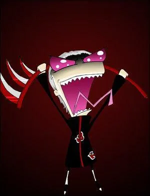 "Voici la tête qu'a fait Hidan, le présumé coupable de cette affaire, lorsqu'il a appris qu'il y avait bientôt Halloween. Il aurait dit à son avocat que c'était un bon moyen de se trouver une excuse, pour tuer sa femme. Il était donc..."