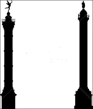 Quelle proposition n'est pas un point commun des colonnes place Vendôme et place de la Bastille ?