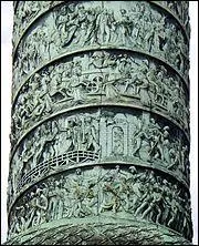 La frise, décorant la colonne Vendôme, représente des trophées et des scènes de batailles. Elle forme une spirale, longue de...