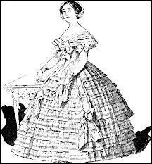 Comment s'appelle ce sous-vêtement rigide du second empire qui permet aux jupes des femmes de gagner en ampleur ?