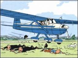 Dans l'album "L'île noire", quel ennemi de Tintin prend la fuite dans un Cessna 150 ?