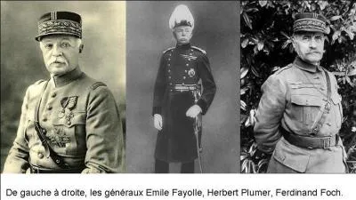 Les 4 et 7 novembre, des conférences entre la France, la Grande-Bretagne et l'Italie eurent lieu à Rome et à Rapallo. On prend la décision de créer un état-major interallié. Qui est à la tête de cet état-major ?