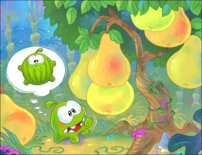 Mais il se laissa distraire devant des fruits en croyant qu'il allait en devenir un autre aussi :