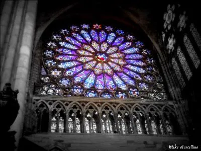 Combien mesure le diam&egrave;tre de la rosace de la basilique ?