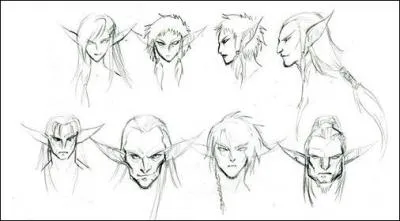 Voici une recherche crayonnée réalisée par Nadou. Qui sont les êtres représentés ?