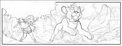 De quelle nature est le steak que lance Shimy à Lionfeu ?