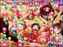 C'est l'anniversaire de Luffy, il y a plein de ballons ! Mais combien de lettres les ballons cachent-ils ?