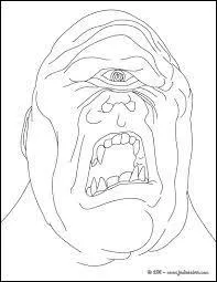 Nous pouvons constater son unique il immense qui recouvre sa tête immonde. Il se nomme Polyphème. Cette bête est surnommée :