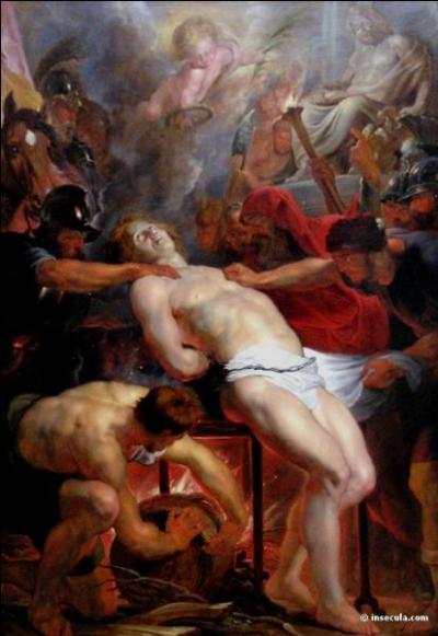 Qui est ce saint ? Diacre de Rome en l'an 258, il est condamné à être brûlé vif sur un gril.