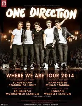 Quel est le nom du spectacle dont ils ont fait la première partie en 2014 ?