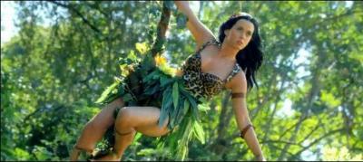 Comment s'appelle le clip où Katy Perry est la reine de la jungle ?
