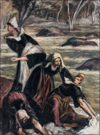 Qui a peint Les lavandi&egrave;res en Bretagne ?