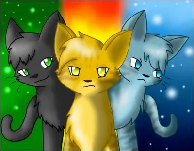 Les Elus qui "détiennent le pouvoir des Etoiles entre leurs pattes" sont Feuille de Houx, Pelage de Lion et il de Geai.