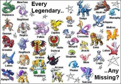 Combien y a-t-il de Pokémon légendaires dans la première génération ?