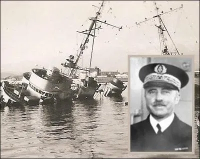 Afin d'éviter qu'elle ne tombe aux mains des Allemands, cet amiral ordonne le sabordage de la flotte française à Toulon le 27 novembre 1942...