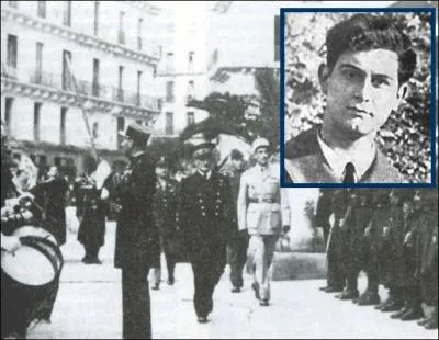 Le 24 décembre 1942 à Alger au Palais d'Eté, il abat de deux balles de révolver Joseph Darlan, principal représentant de Pétain en Afrique du Nord...