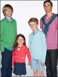 Voici leurs enfants sur la photo ci-contre. Citez-les dans l'ordre de l'image.